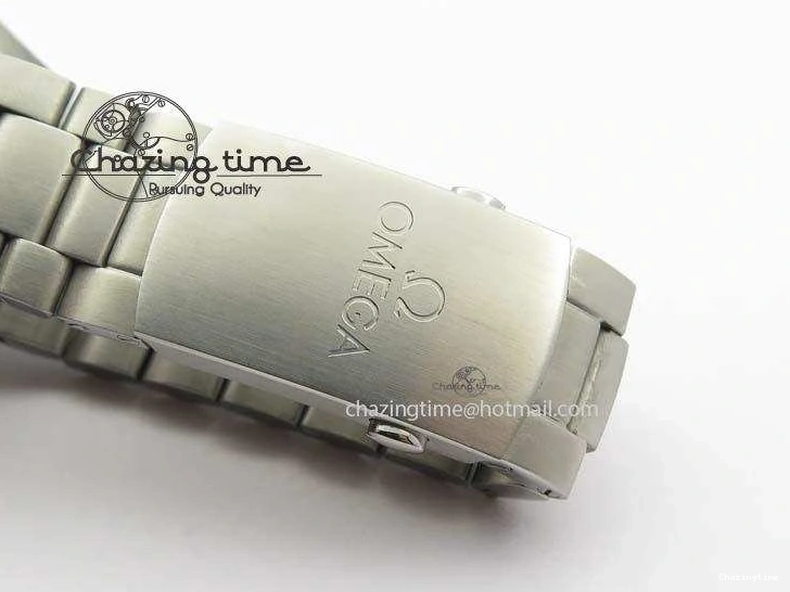 0413 Sustainable Planet Ocean Master Chronometer Chrono SS OM 1:1 Best Edition Black Dial On SS Bracelet A 8179